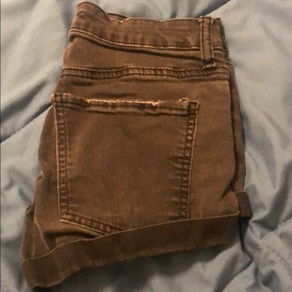 Black ripped shorts